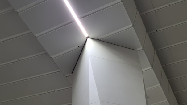 A beautifully designed interior space featuring plasterboard ceilings.