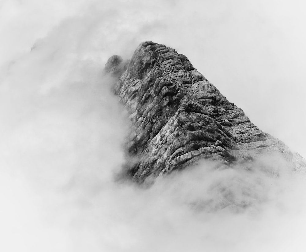 a mountain covered in snow