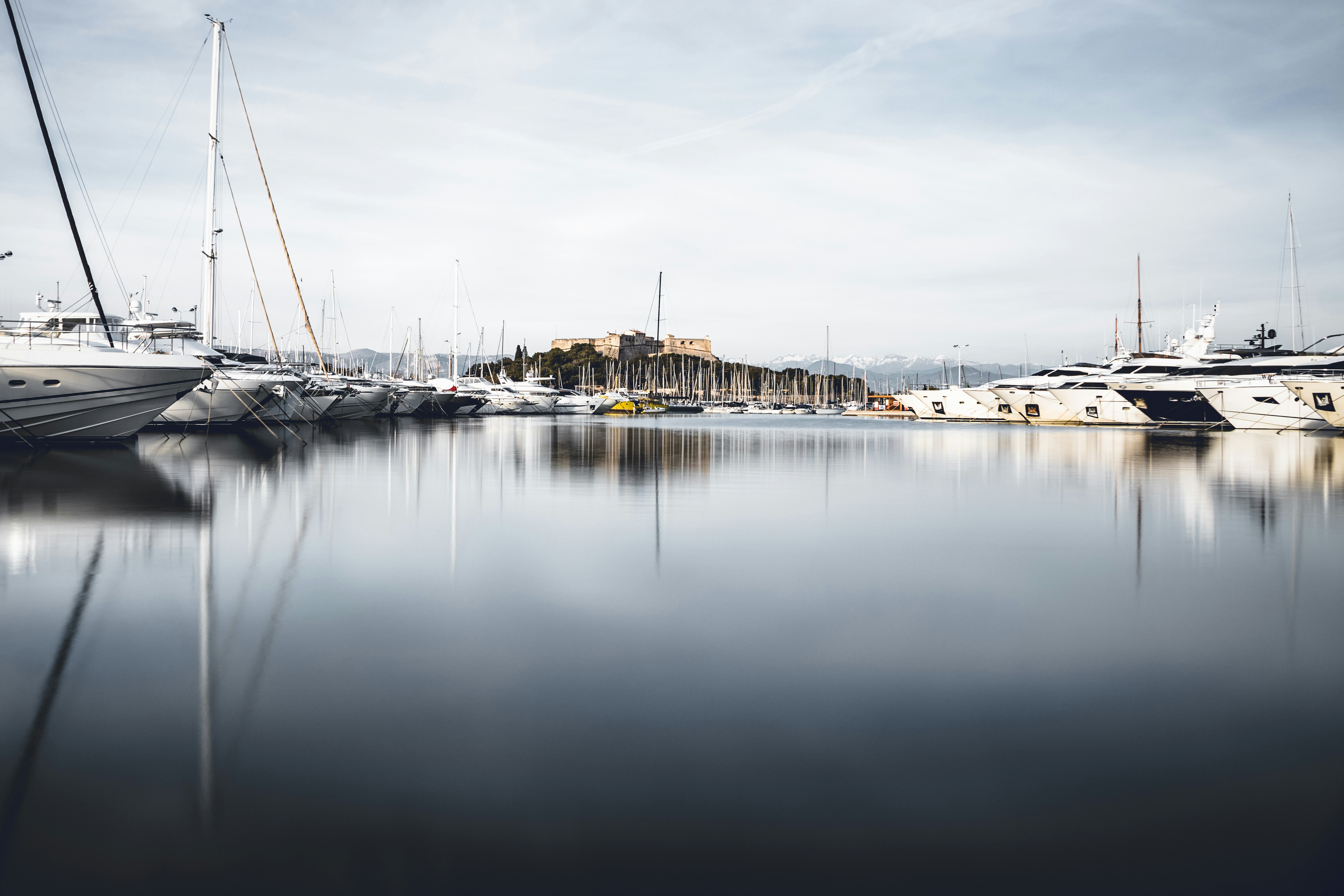 a body of water with boats in it