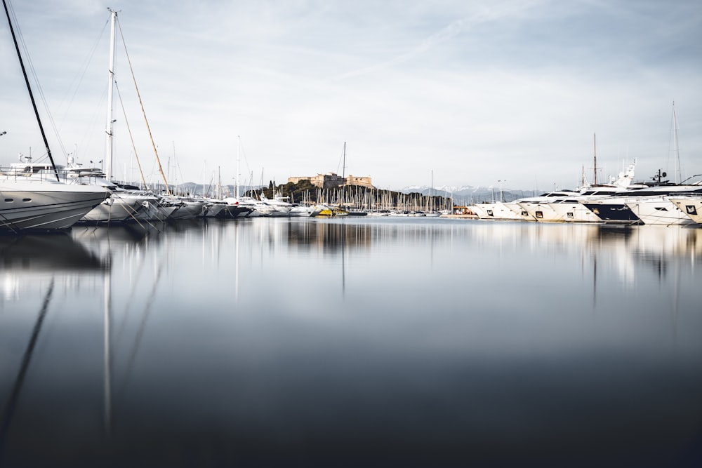 a body of water with boats in it