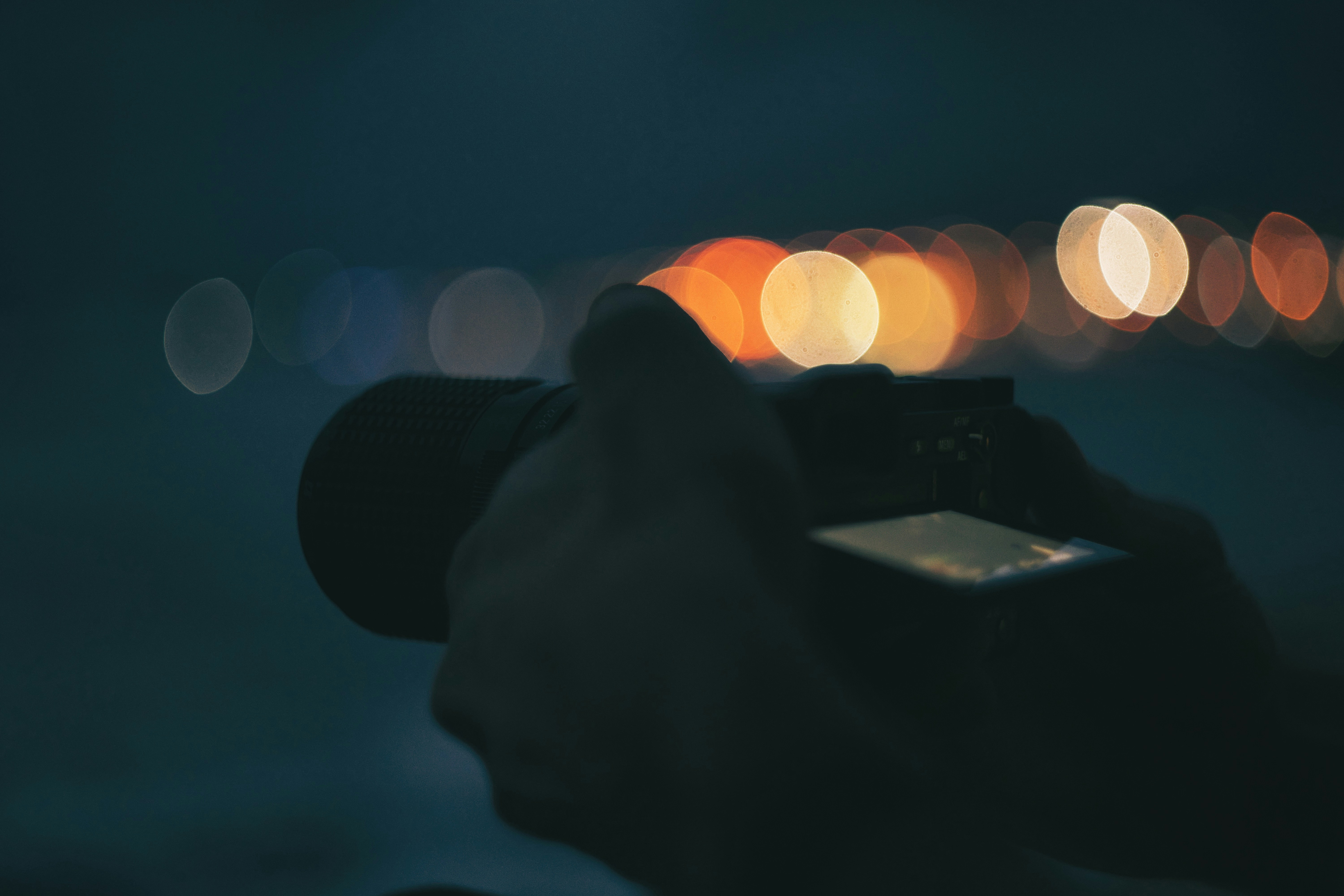 Luxury videographer with Sony camera