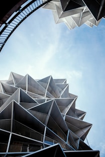 a low angle view of a building