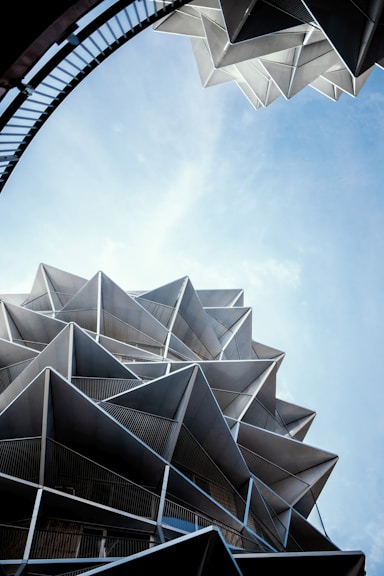 a low angle view of a building