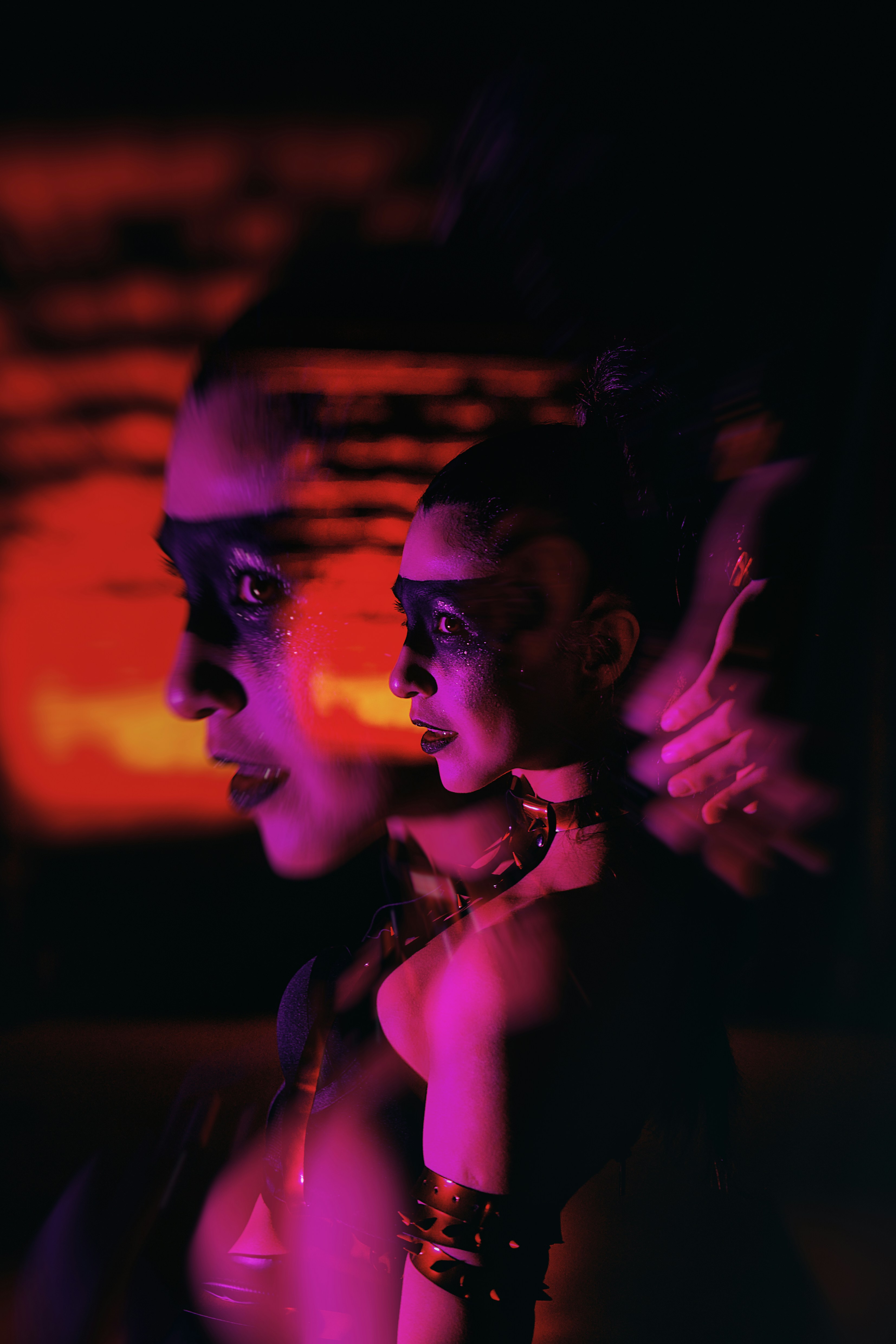 a person with the hands up