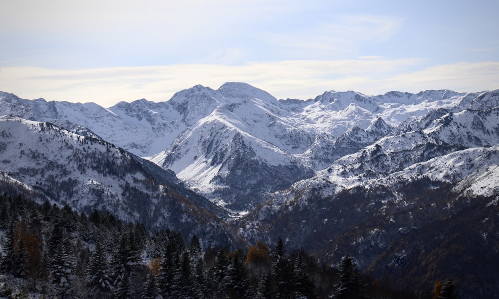 a snowy mountainous region
