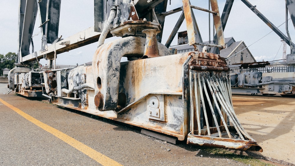 a large metal structure