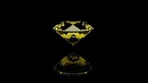 a pair of gold and black emblems