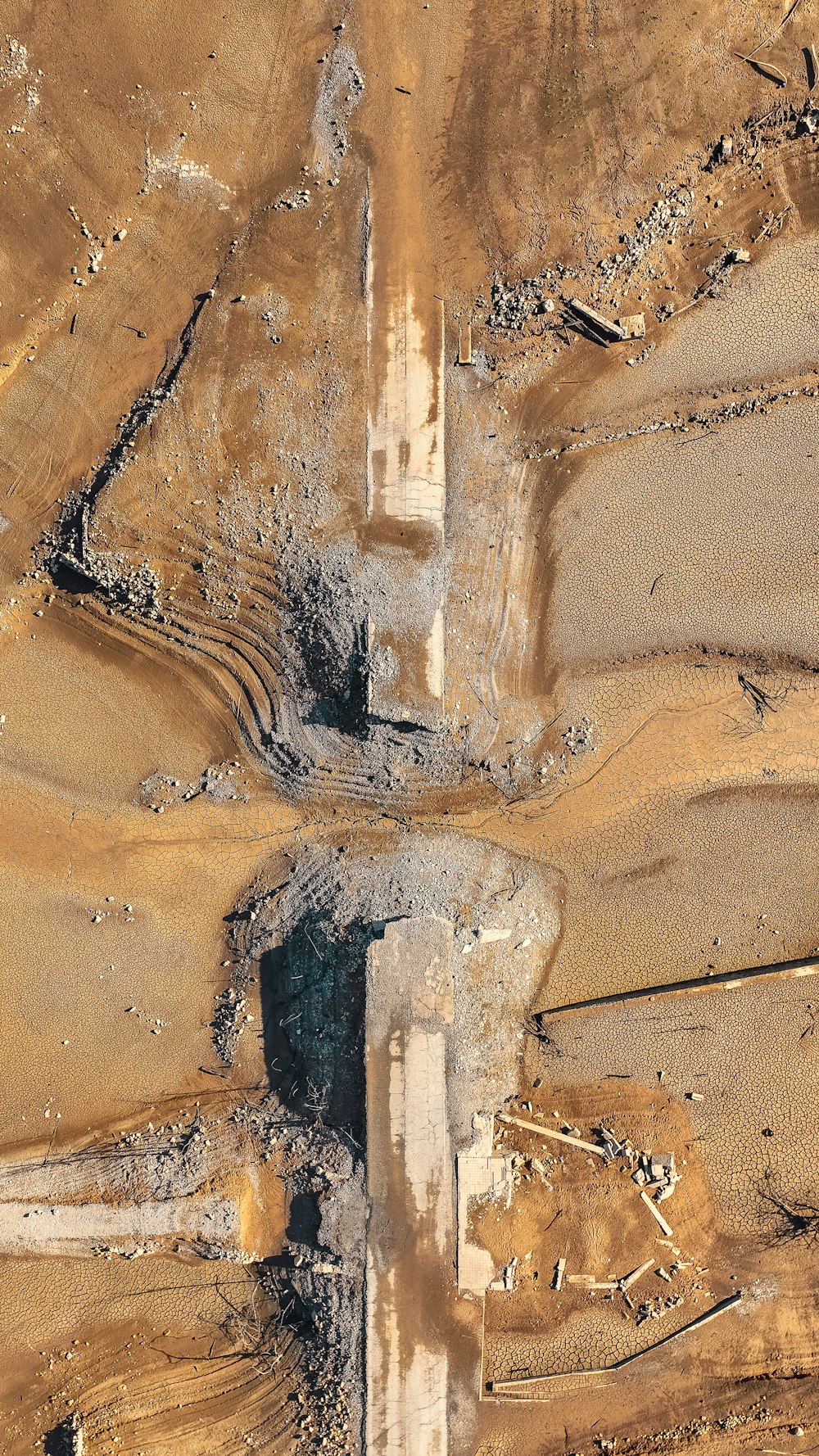 a high angle view of a cave