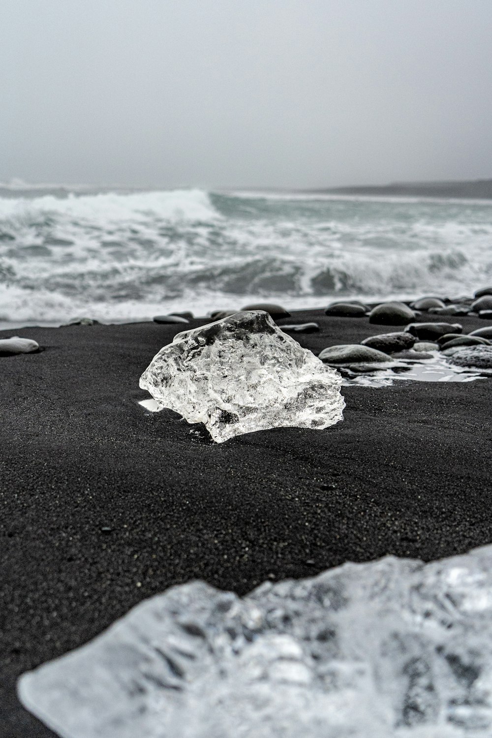 a rock on a beach