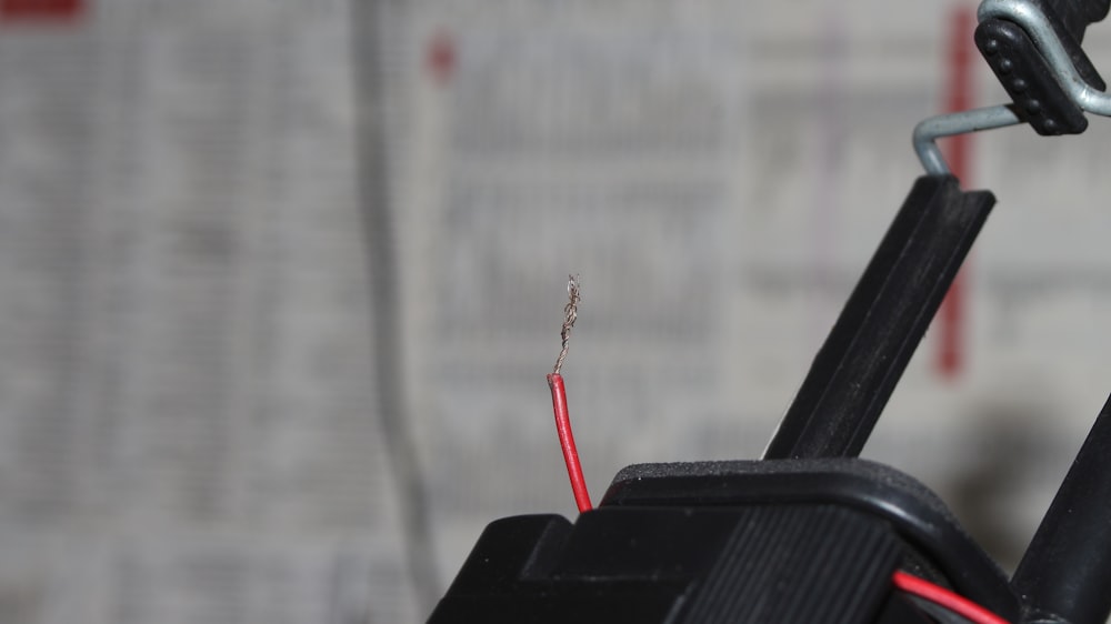 a close-up of a bicycle handlebar