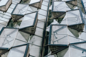 a building with many windows