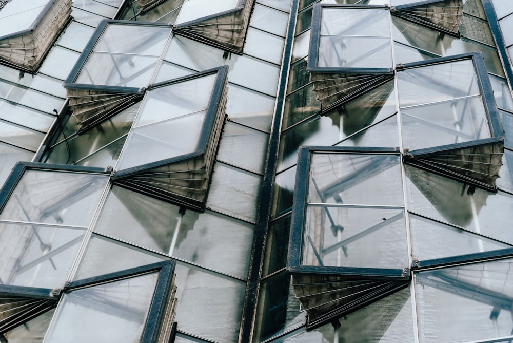 a building with many windows