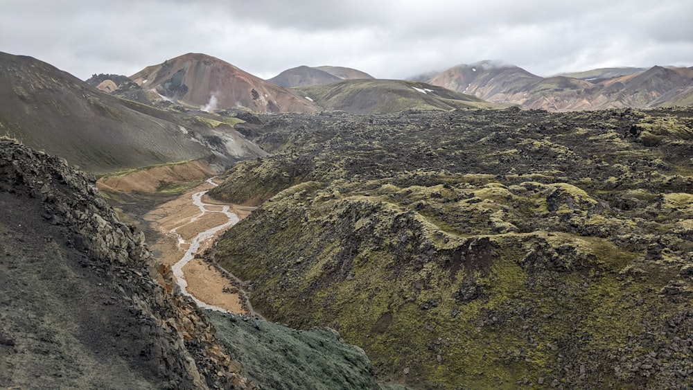 a river running through a valley