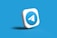 A three-dimensional, rounded square icon featuring a blue circle with a white paper airplane logo, set against a light blue background. The icon appears to be floating or slightly tilted.