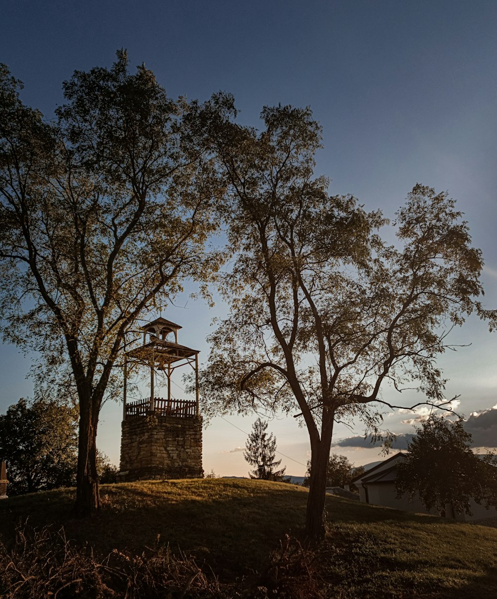 a tower with a bell on top