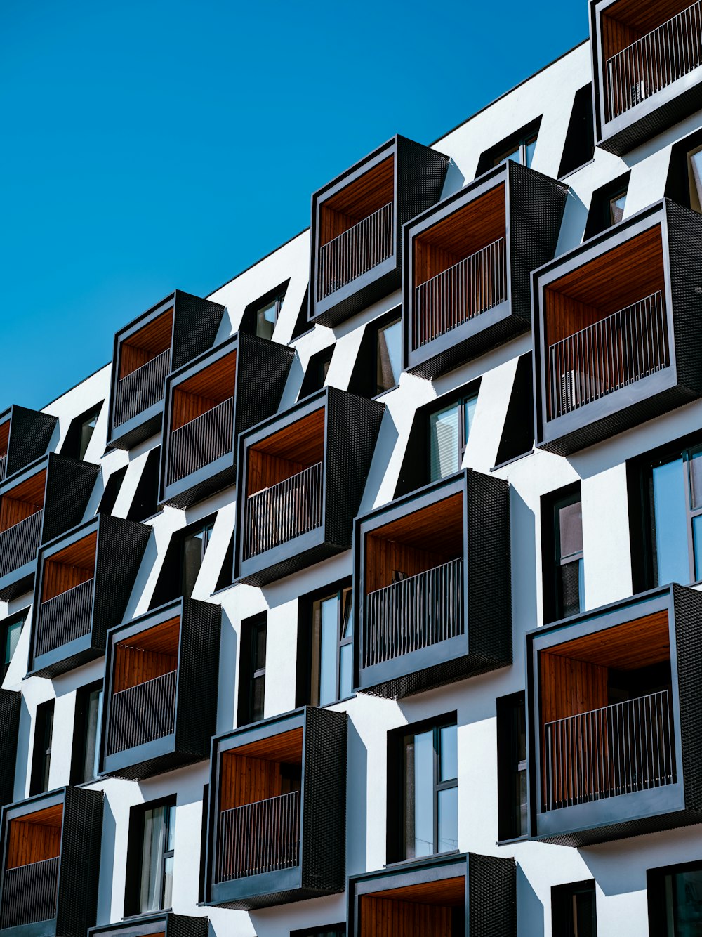 a building with balconies