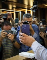 a man holding a cell phone
