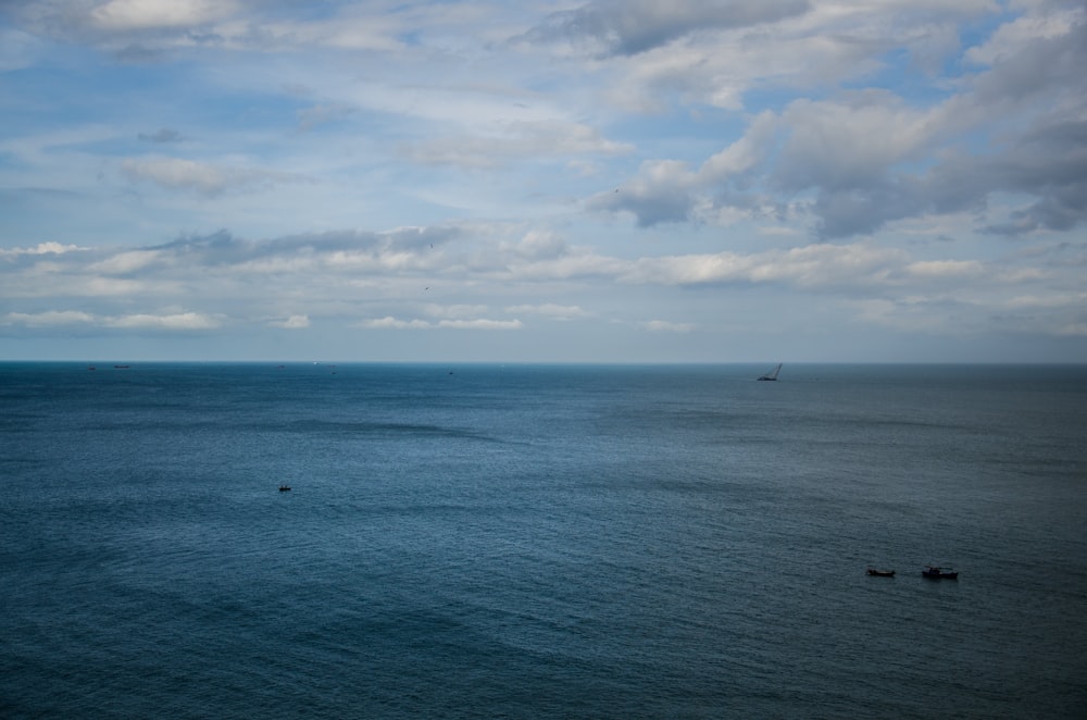 a body of water with a boat in it