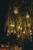 A green energy-efficient lighting solution in a residential setting.