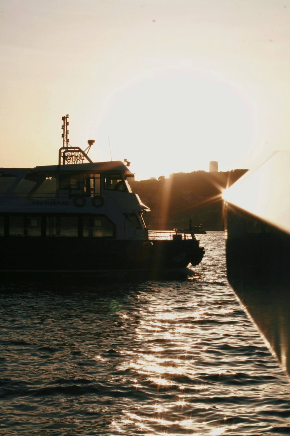 a boat on the water