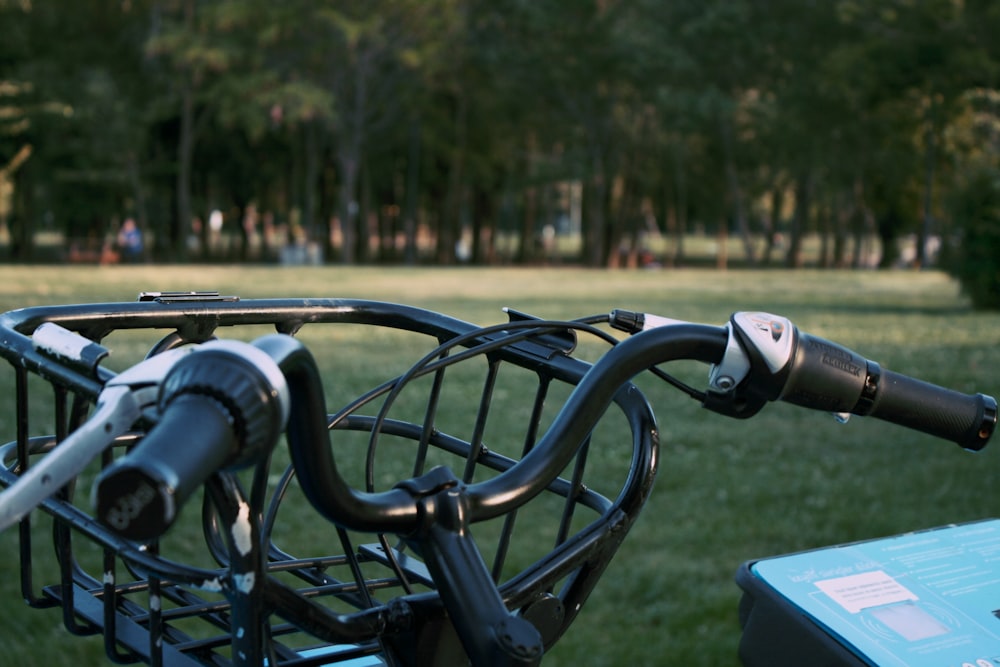 a bike with a handlebar