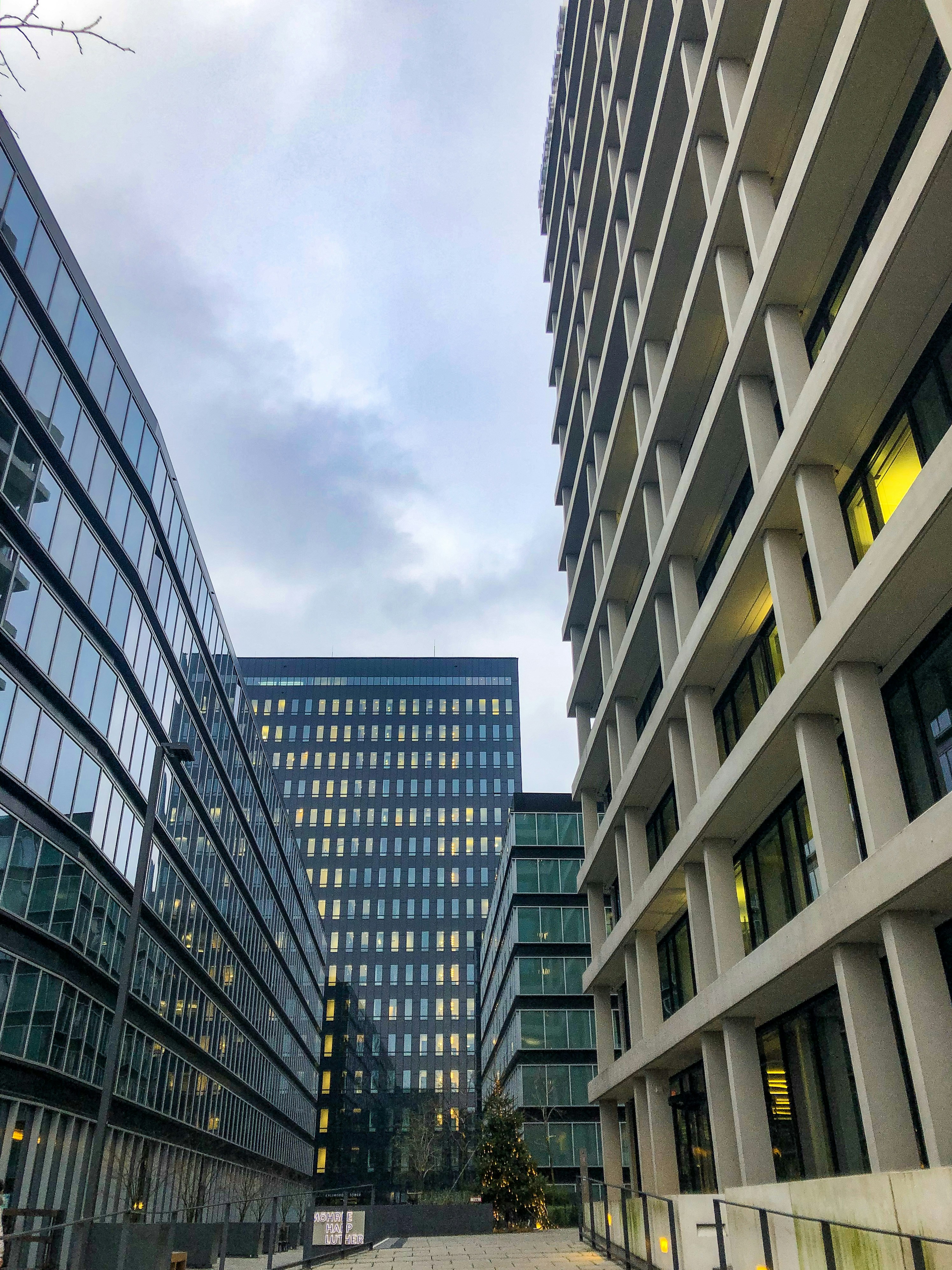 a group of buildings