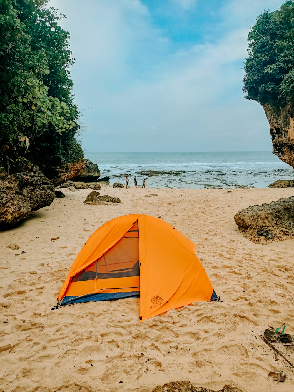 a tent on a beach