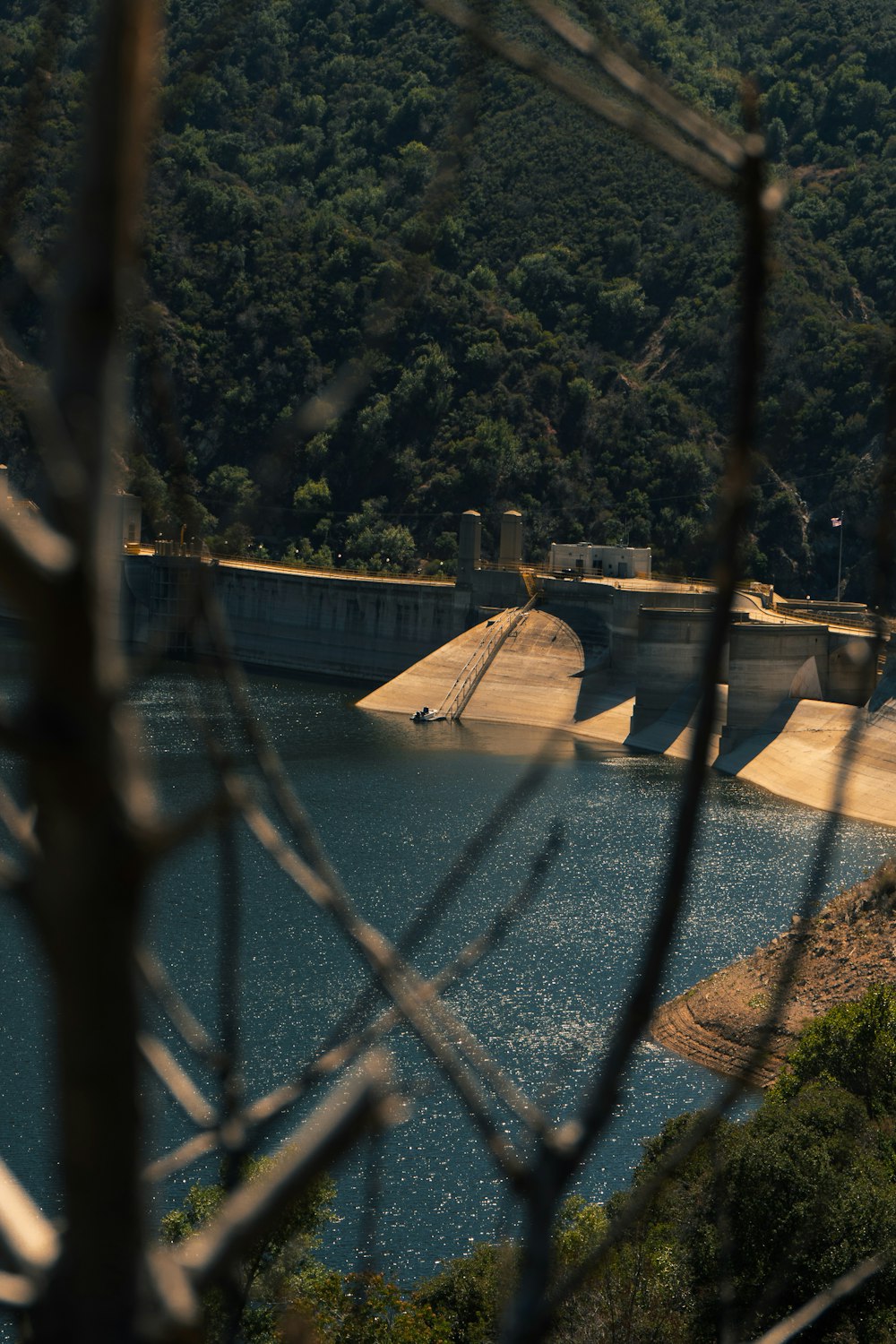 a bridge over a river