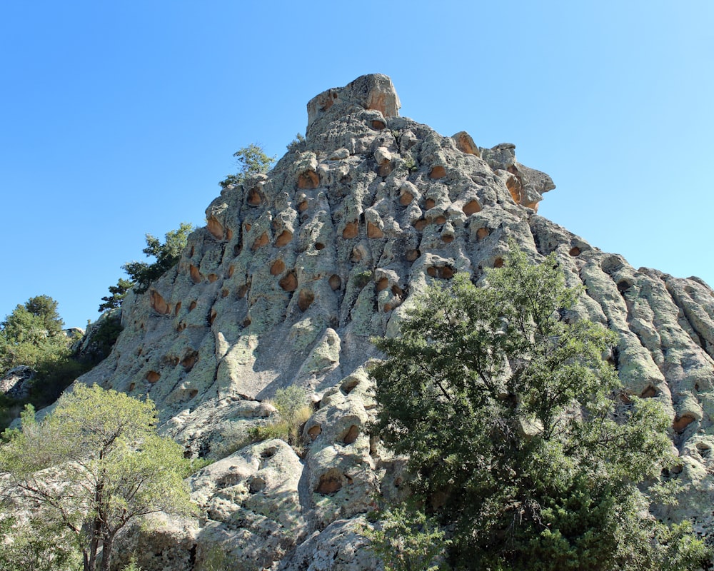 a large rock formation