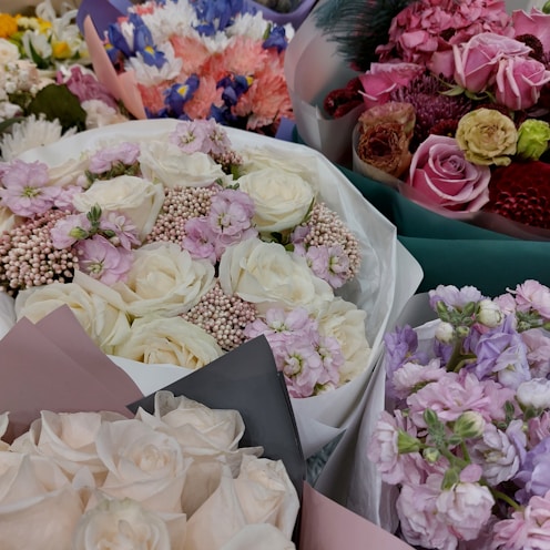 a group of flowers
