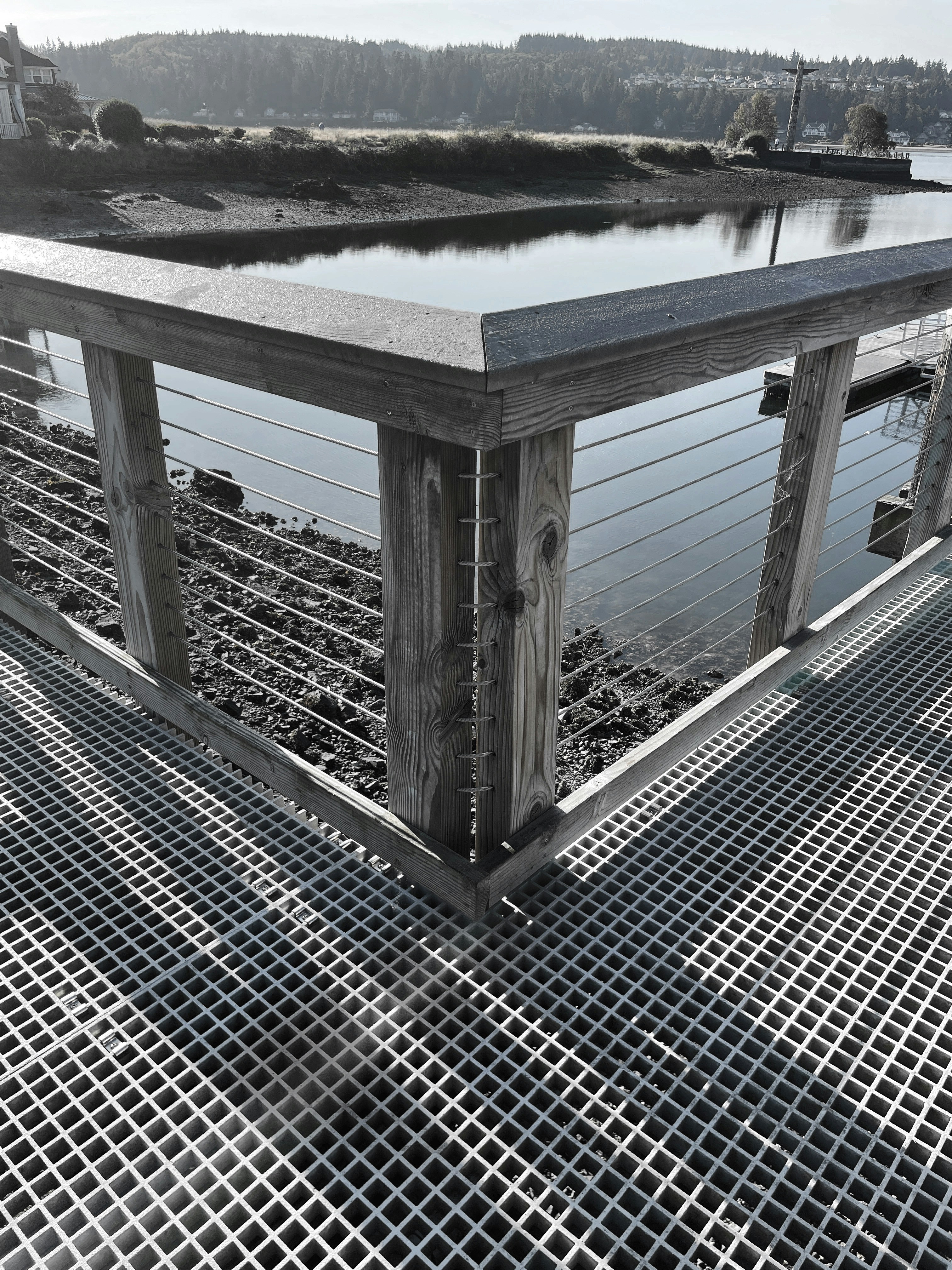 a bridge over a river