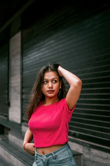 a woman posing for a picture