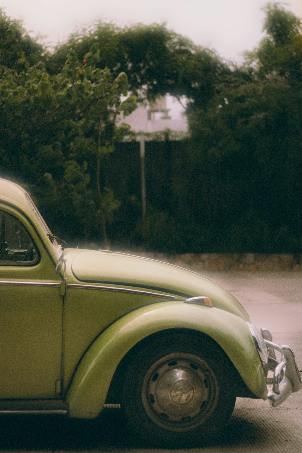 a car parked on the side of the road