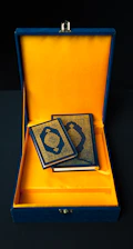 Close-up of a beautifully packaged collector’s edition box with intricate details.