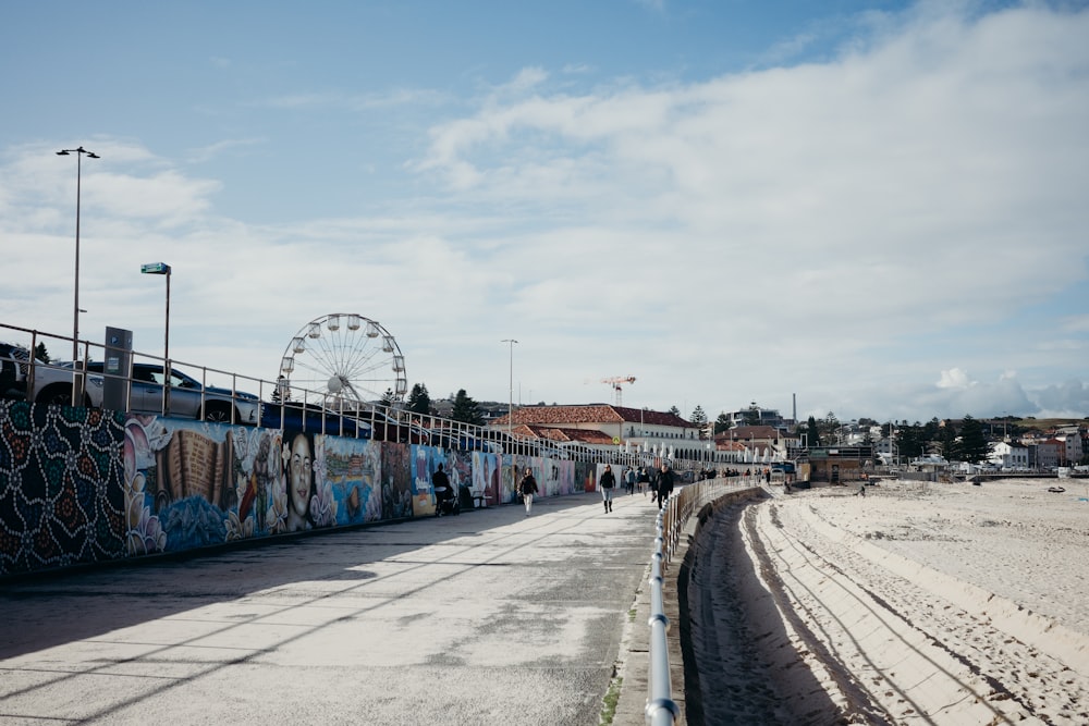 a wall with graffiti