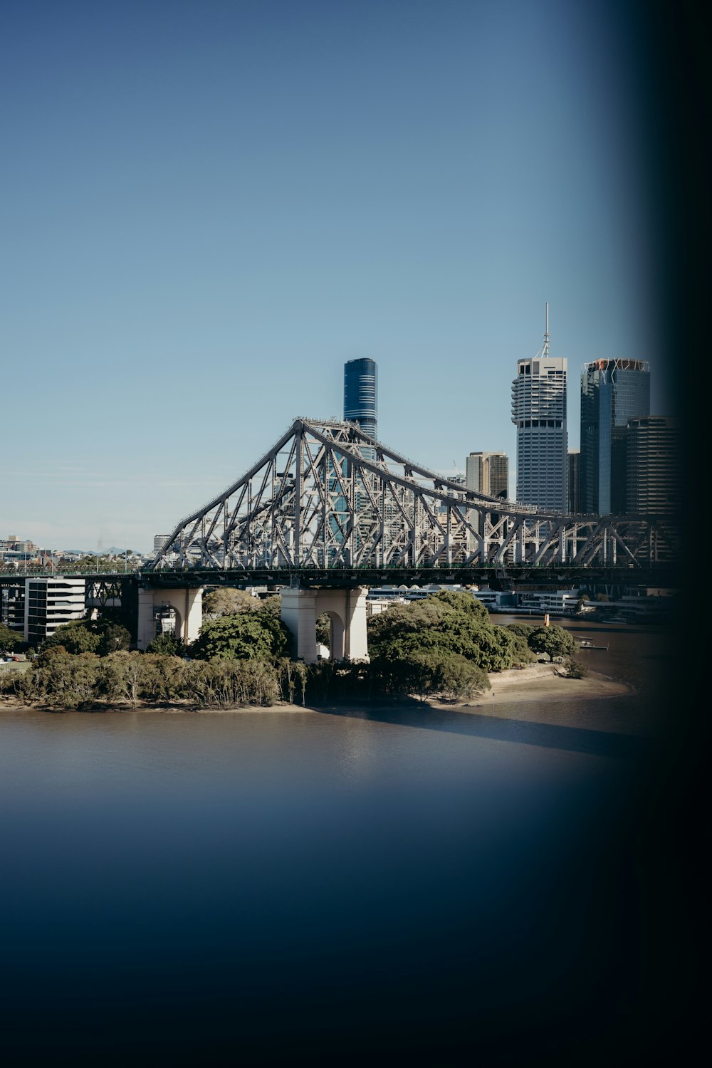 a bridge over a body of water