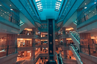 a large building with a large glass ceiling