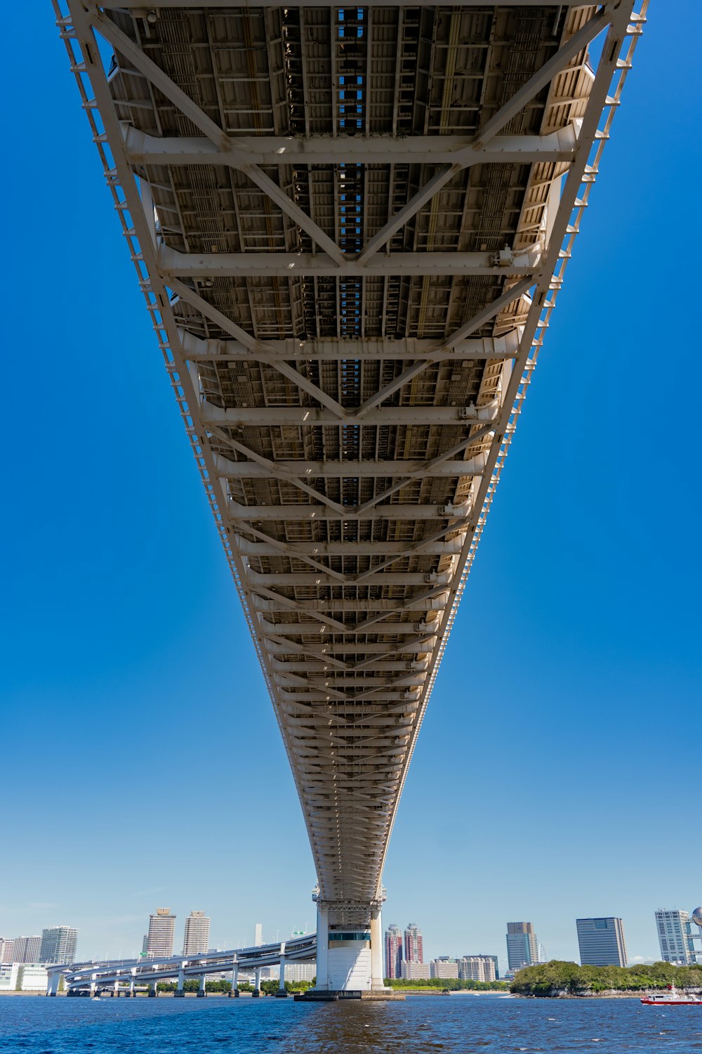 a large bridge over water