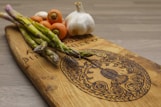 a plate of vegetables
