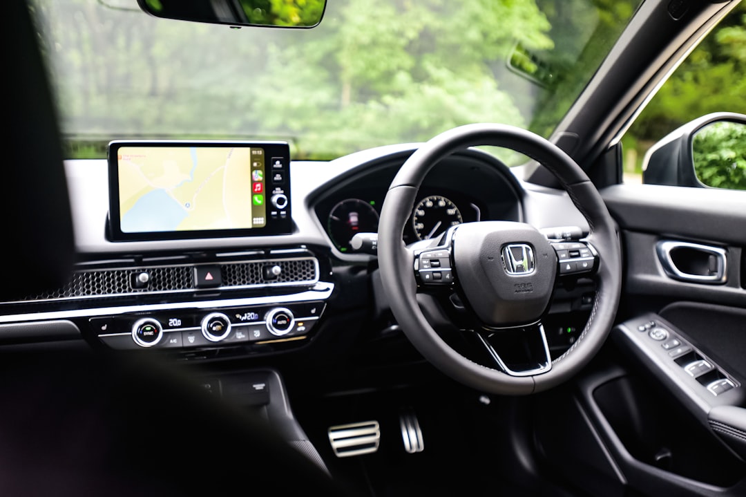 the interior of a car, Inside the all new Honda Civic!