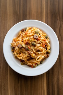 a bowl of pasta