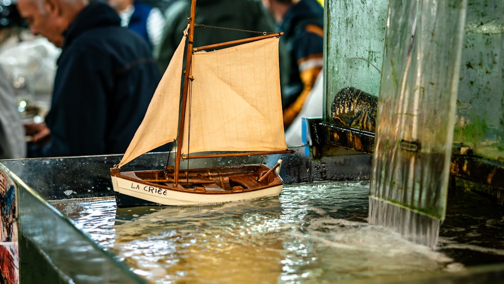 a boat in the water