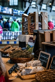 a display of food