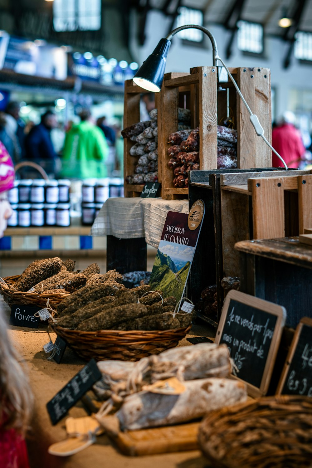 a display of food