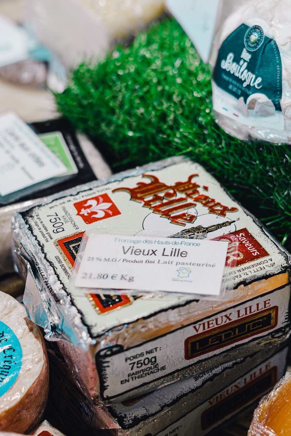 a group of boxes of herbs