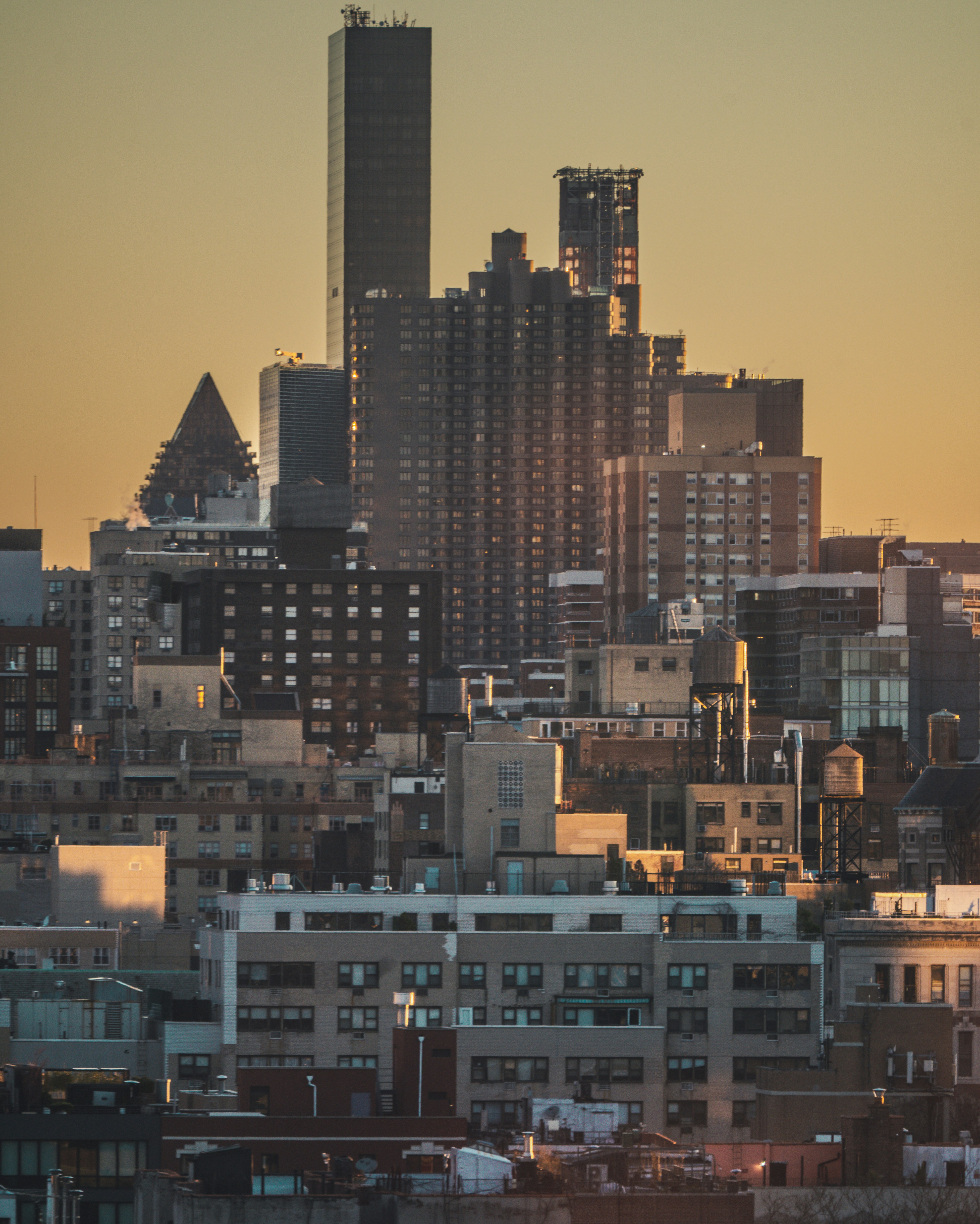 a city with tall buildings