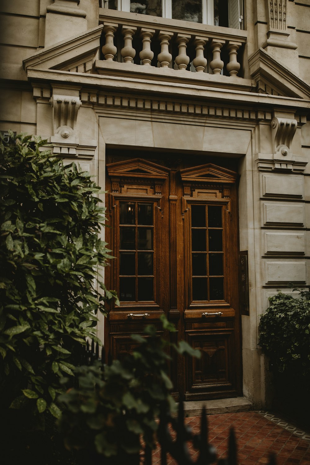 a door on a building