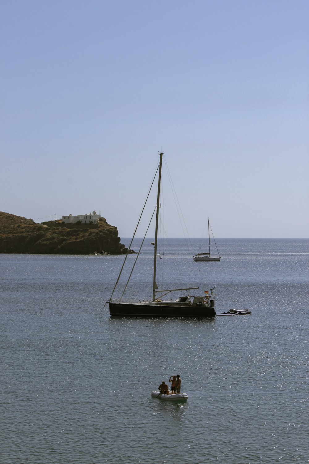 a group of boats in the water