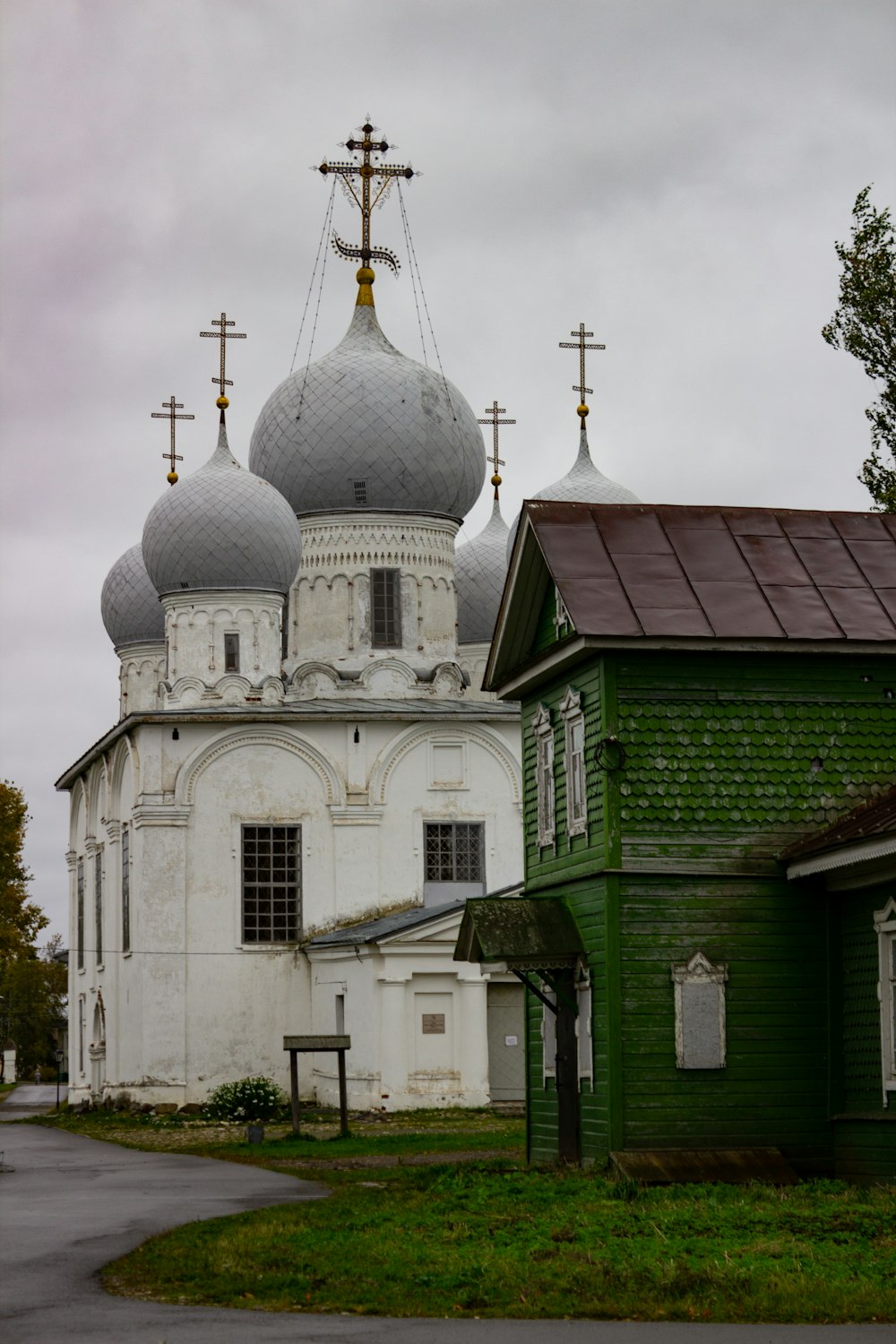 a white building with a domed roof