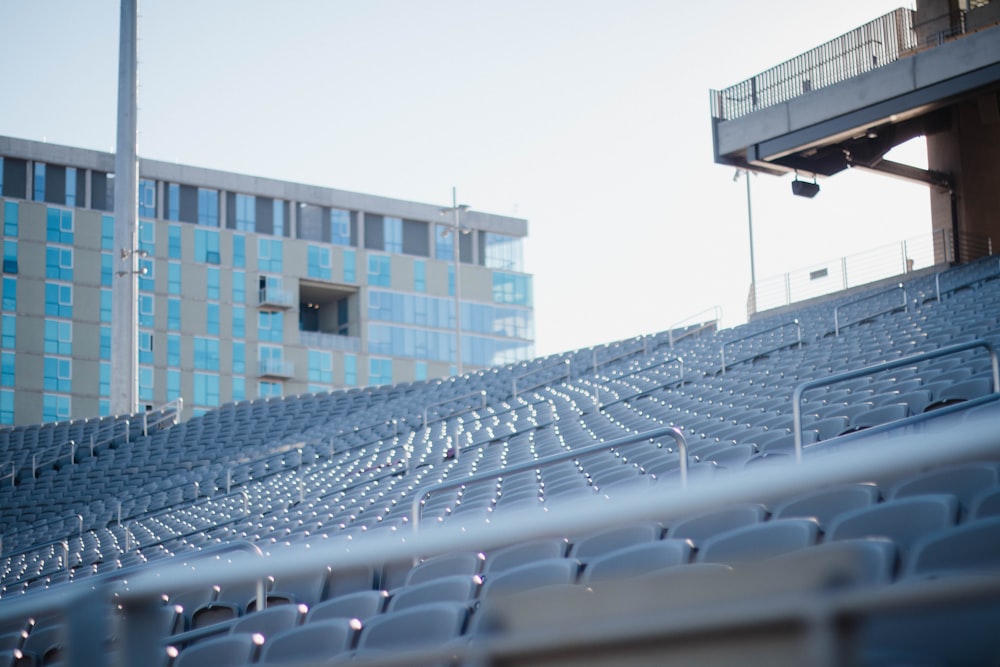 a stadium with empty seats